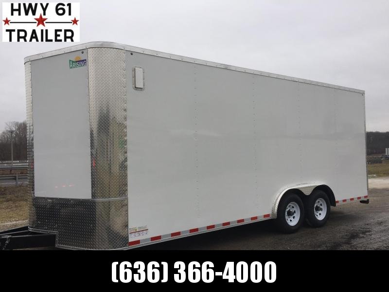 2021 ARISING 8.5X26 TA 52K 7'6" v-nose white enclosed 2021 ARISING 8.5X26 TA 52K 7'6" v-nose white enclosed