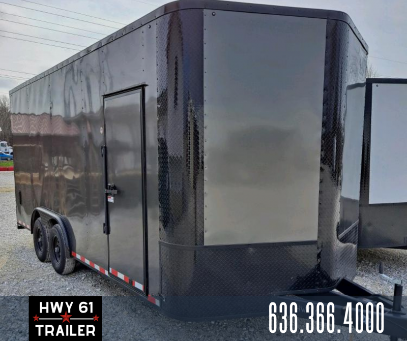 2022 ARISING 8.5x18 TA 52K 7'6" v-nose Charcoal/Blackout Enclosed Trailer 2022 ARISING 8.5x18 TA 52K 7'6" v-nose Charcoal/Blackout Enclosed Trailer