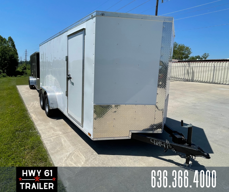 2022 Maximum Cargo 7x16 TA 35K 6'3" v-nose White Enclosed 2022 Maximum Cargo 7x16 TA 35K 6'3" v-nose White Enclosed