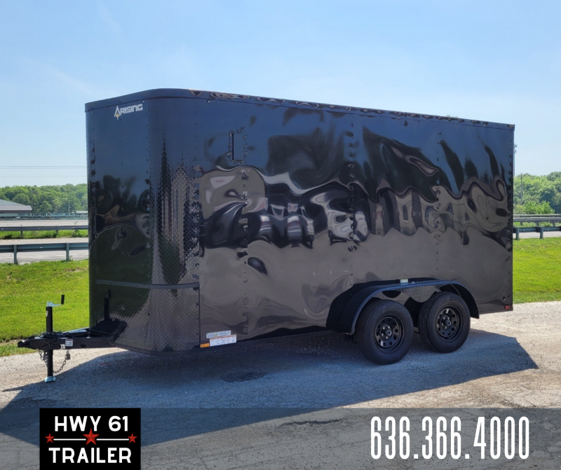 2022 ARISING 7x14 TA 35K 7'3" v-nose Blackout Enclosed Trailer 2022 ARISING 7x14 TA 35K 7'3" v-nose Blackout Enclosed Trailer