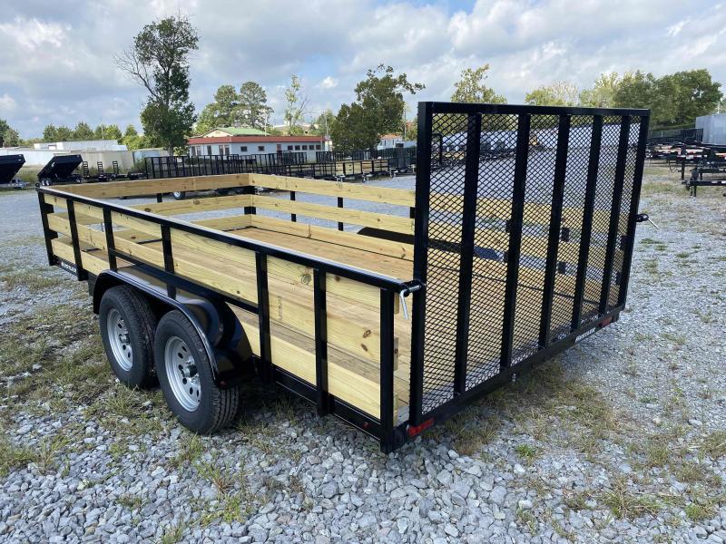 2021 Hustler UT1484-15 Landscape Trailer 7 x 14 Tandem 2' Wood Sides 2021 Hustler UT1484-15 Landscape Trailer 7 x 14 Tandem 2' Wood Sides