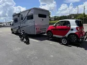 ATV, Golf Cart, Motorcycle Or Small Car Trailer That FOLDS for Easy Storage