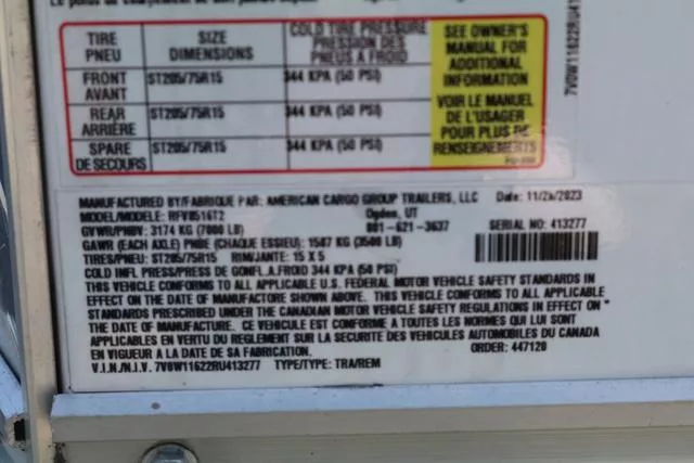 new Cargo (Enclosed) Trailers Wells Cargo  for sale, in Ontario, CA Thumbnail 17