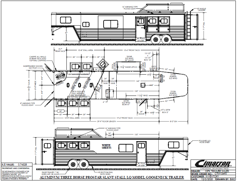 2021 Cimarron 3 Horse 15'4" Living Quarter Trailer 2021 Cimarron 3 Horse 15'4" Living Quarter Trailer