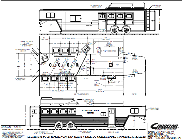 2021 Cimarron Trailers 4 Horse 13' LQ with Slide and Spread Axle Horse Trailer 2021 Cimarron Trailers 4 Horse 13' LQ with Slide and Spread Axle Horse Trailer