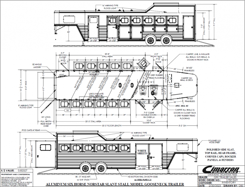 2024 Cimarron Norstar 6 Horse Trainer Trailer 2024 Cimarron Norstar 6 Horse Trainer Trailer