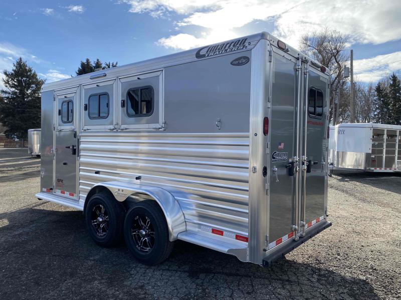 2023 Cimarron 3 Horse Bumper Pull Trailer GFK Trailer Sales Cimarron