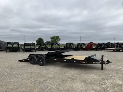 2026 Rice Trailers 14k Partial Tilt 82x22' Tilt Trailer w/ Toolbox