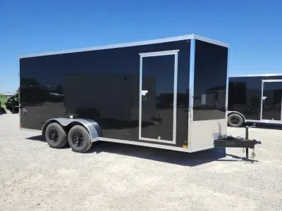 2026 Cross Trailers 7 x 18 TA Enclosed Cargo / 84' Height / 9.9K / Translucent