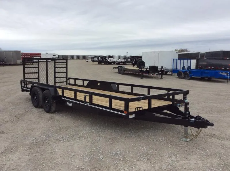 2026 Midsota 82X20 HD Utility Trailer / Square Tube Side Rails