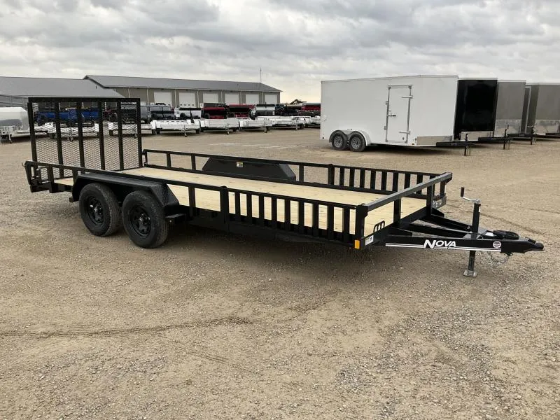 2025 Midsota 82X18 Utility Trailer / Side Ramps / Rear Gate