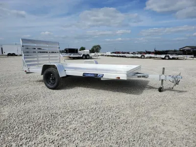 2027 Aluma 7812ESA 12' Aluminum Utility Trailer / Straight Tailgate
