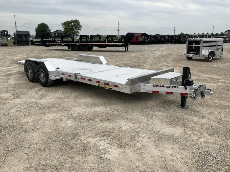 2026 Aluma 8222-14K-Tilt 22' Aluminum Tiltbed Car Hauler Trailer