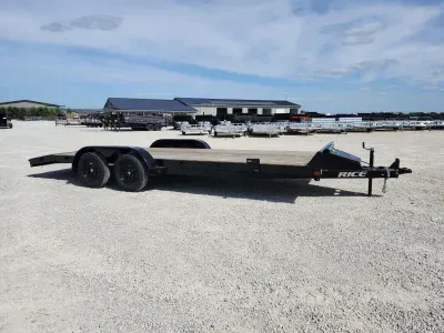 2026 Rice Trailers 7k Magnum Car Hauler 82X20' Flatbed Car Hauler Trailer w/ Toolbox