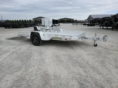 2027 Aluma 7712HSLR 12' ATV Aluminum Utility Trailer / Slide Out Ramp
