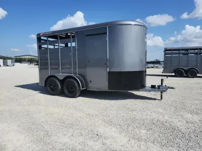 2027 BWS Trailers 14FT Bumper Horse-2 Horse / Slant Load / 7K GVWR