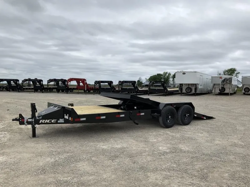 2026 Rice Trailers 14k Partial Tilt 82x22' Tilt Trailer w/ Toolbox