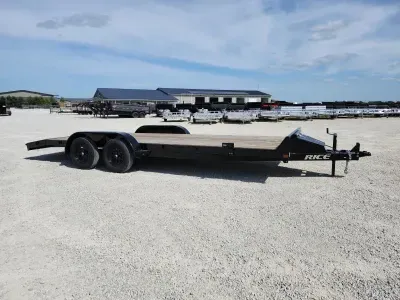 2026 Rice Trailers 7k Magnum Car Hauler 82X20' Flatbed Car Hauler Trailer w/ Toolbox