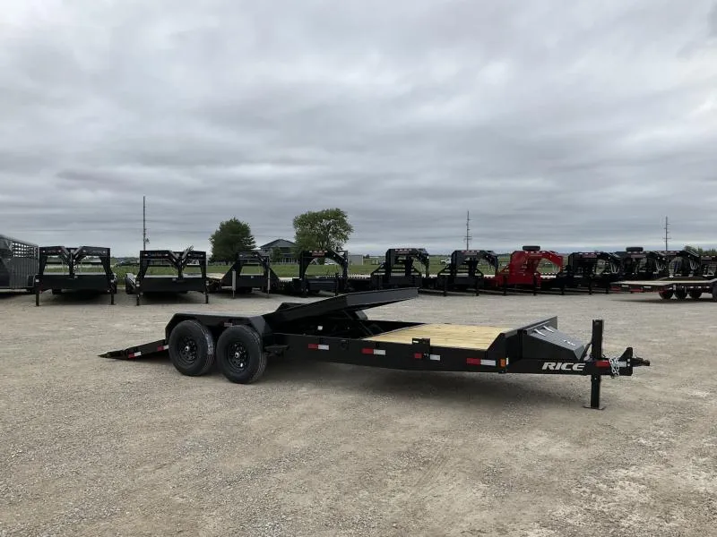 2026 Rice Trailers 14k Partial Tilt 82x22' Tilt Trailer w/ Toolbox