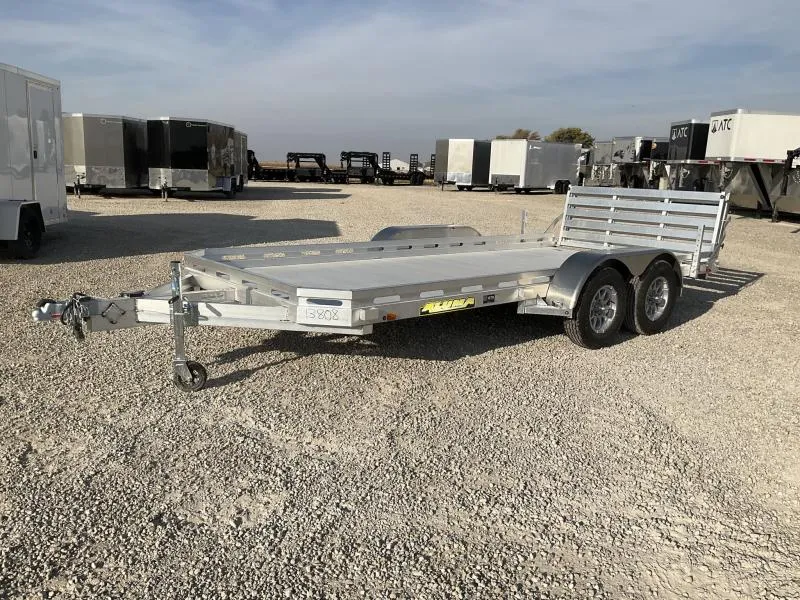 2027 Aluma 7816TA-BT 16' Tandem Axle Utility / Bi-Fold Gate