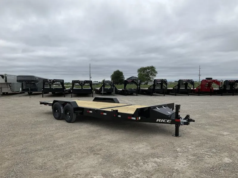 2026 Rice Trailers 14k Partial Tilt 82x22' Tilt Trailer w/ Toolbox