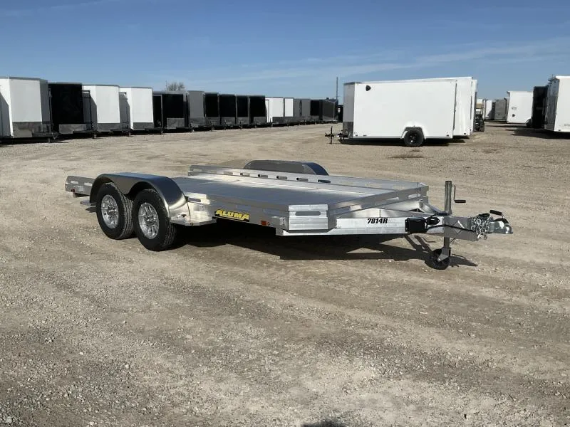 2026 Aluma 7814TA-R 78X14' Utility Trailer / 7K GVWR / Slide Out Ramps