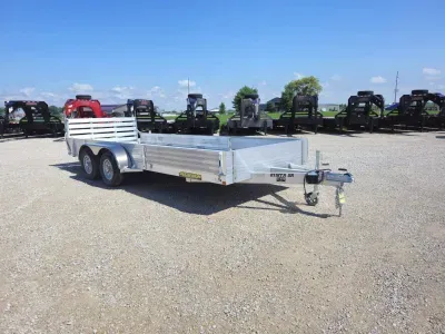 2027 Aluma 8118TASR 18' Aluminum Utility Trailer / Side Load Ramps