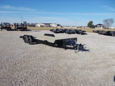 2026 Rice Trailers 7k Magnum Car Hauler 82X20' Flatbed Car Hauler Trailer w/ Toolbox