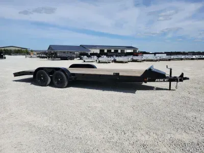 2026 Rice Trailers 7k Magnum Car Hauler 82X20' Flatbed Car Hauler Trailer w/ Toolbox