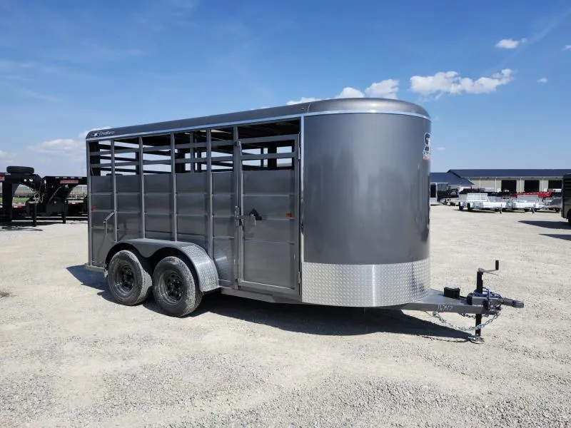 2027 BWS Trailers Bumper Stock 16FT Livestock Trailer / 7K GVWR
