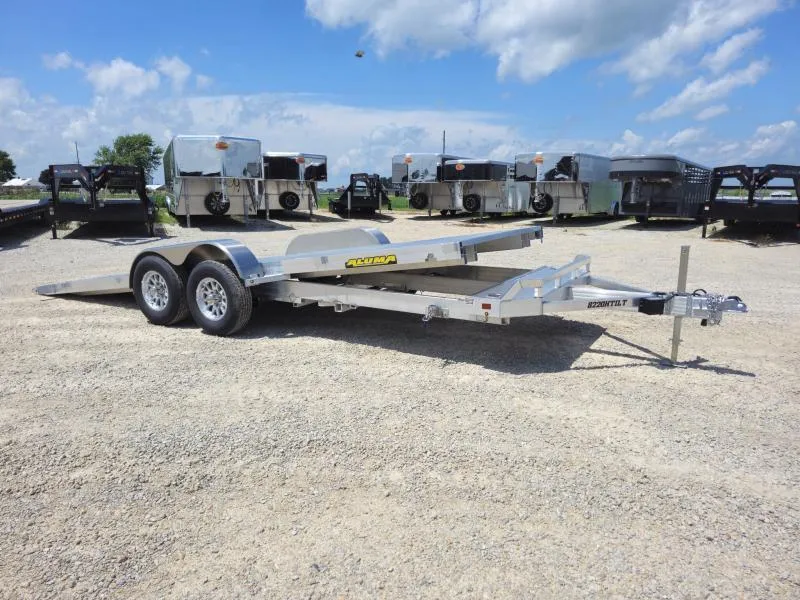 2026 Aluma 8220H Tilt 82X20' HD Aluminum Tiltbed Car Trailer