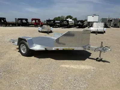 2027 Aluma MC210 (2) Motorcycle Trailer w/ Slide In Ramp