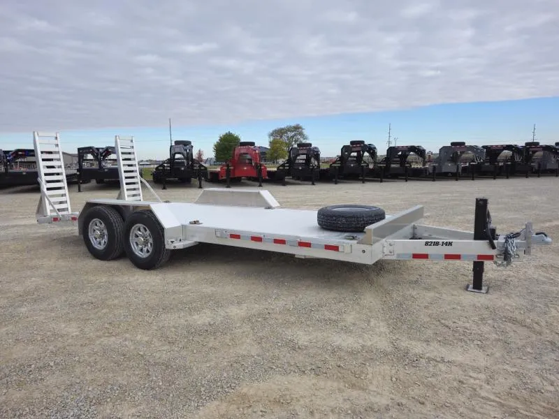 2025 Aluma 8218-14K-TA 18' Tandem Axle Equipment Trailer / 14k GVWR