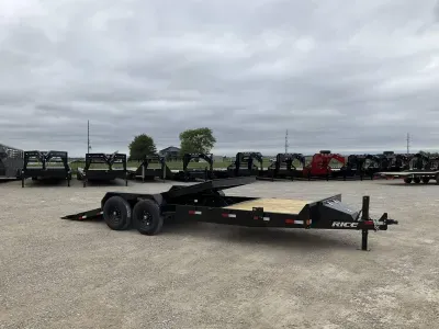 2026 Rice Trailers 14k Partial Tilt 82x22' Tilt Trailer w/ Toolbox