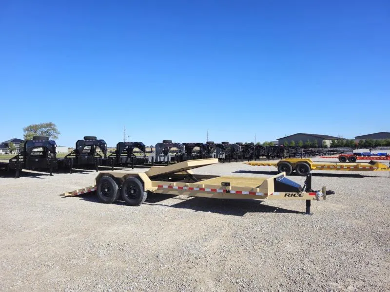 2026 Rice Trailers 14k Partial Tilt 82x22' Tilt Trailer w/ Toolbox