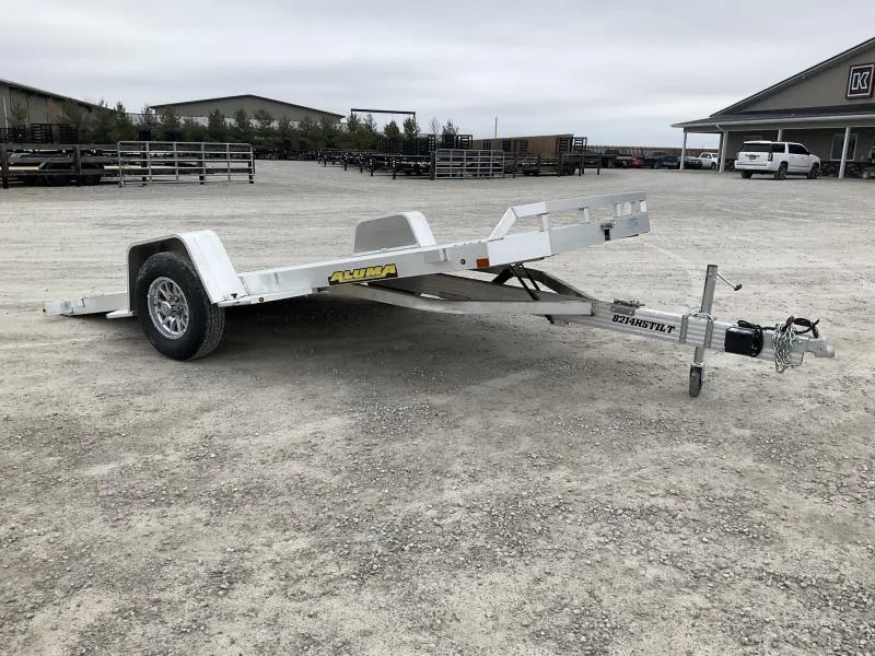 2026 Aluma 8214H-TILT-S 14' Single 5200# Axle / Tilt Trailer