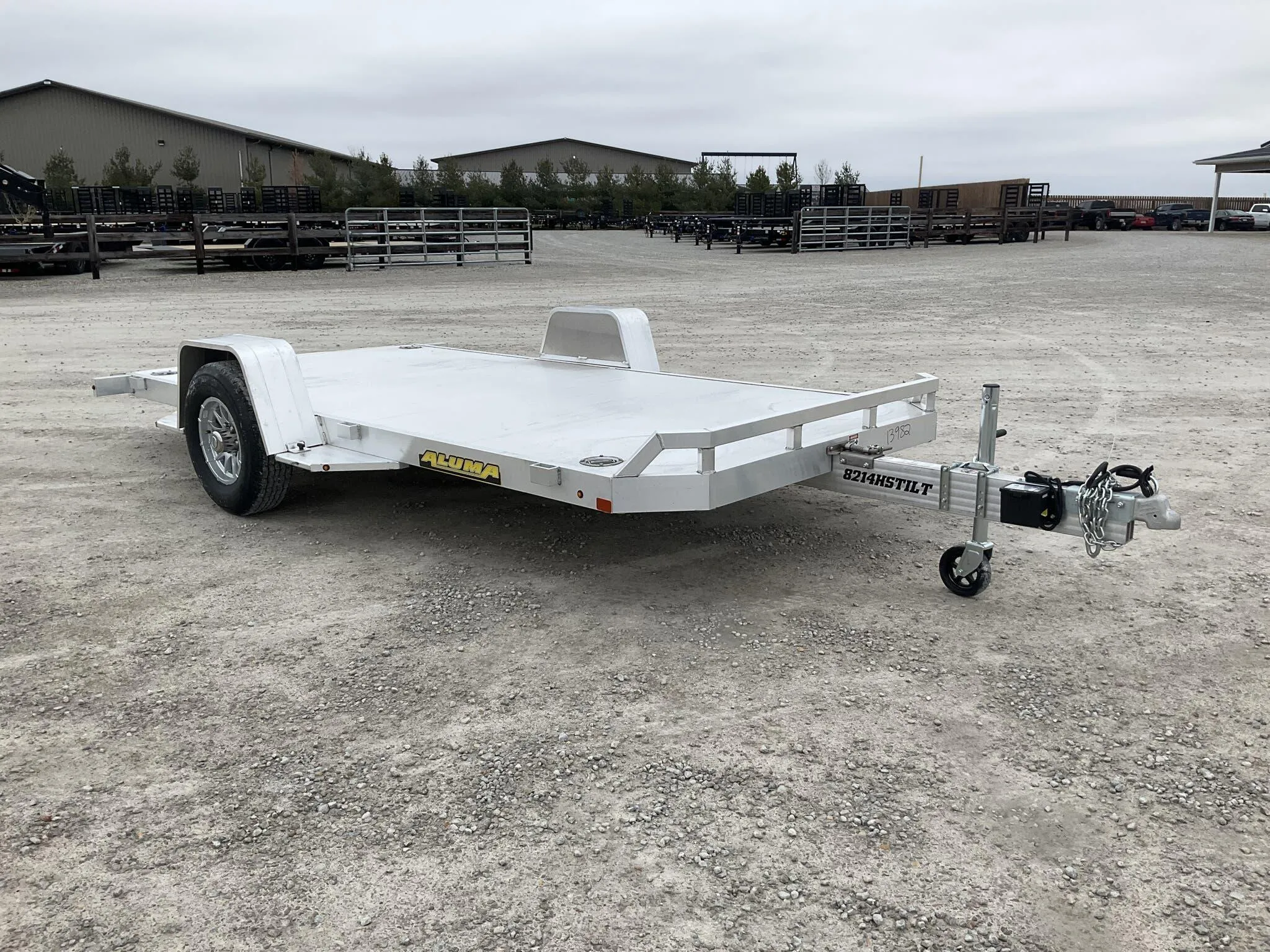 2027 Aluma 8214H-TILT-S 14' Single 5200# Axle / Tilt Trailer in