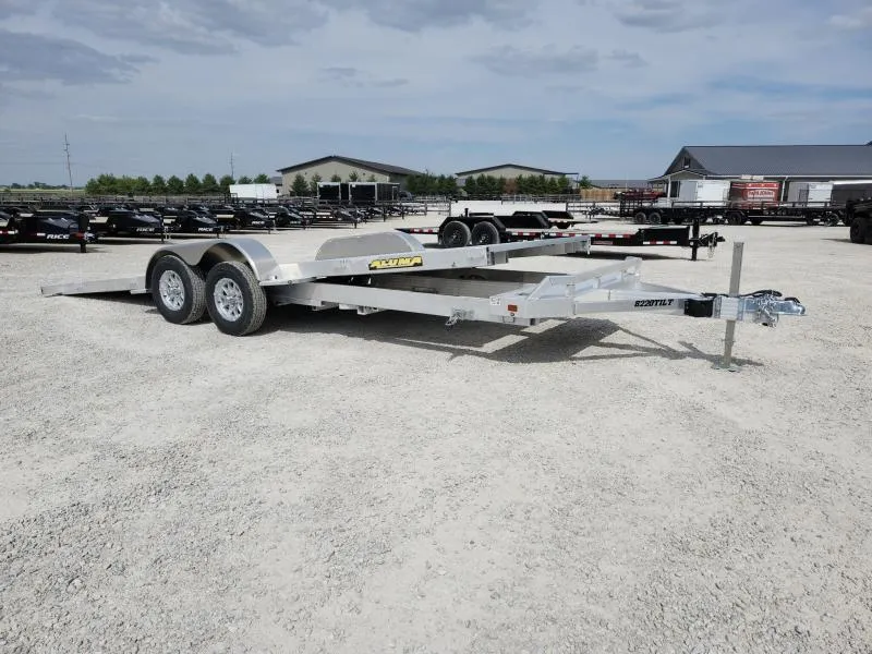2027 Aluma 8220 Tilt 82X20' Aluminum Tiltbed Car Trailer