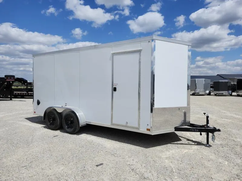 2026 Cross Trailers 7 x 16 TA Enclosed Cargo / 84' Height / Translucent / .080