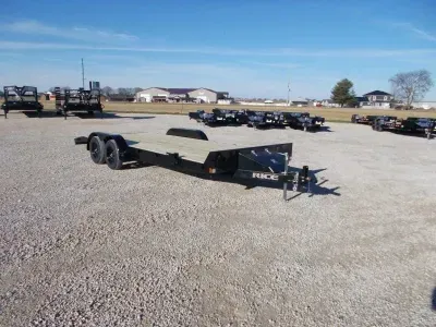 2026 Rice Trailers 7k Magnum Car Hauler 82X20' Flatbed Car Hauler Trailer w/ Toolbox
