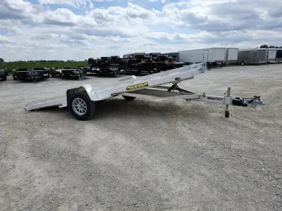2027 Aluma 8015TILT-S-EL 15' HD Aluminum Tilt Trailer / Single Axle