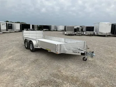2027 Aluma 8116TASR 16' Aluminum HD Utility Trailer / Side Load Ramps
