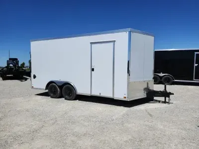 2026 Cross Trailers 8.5 x 16 TA Enclosed Cargo / 84' Height / 7K / Translucent