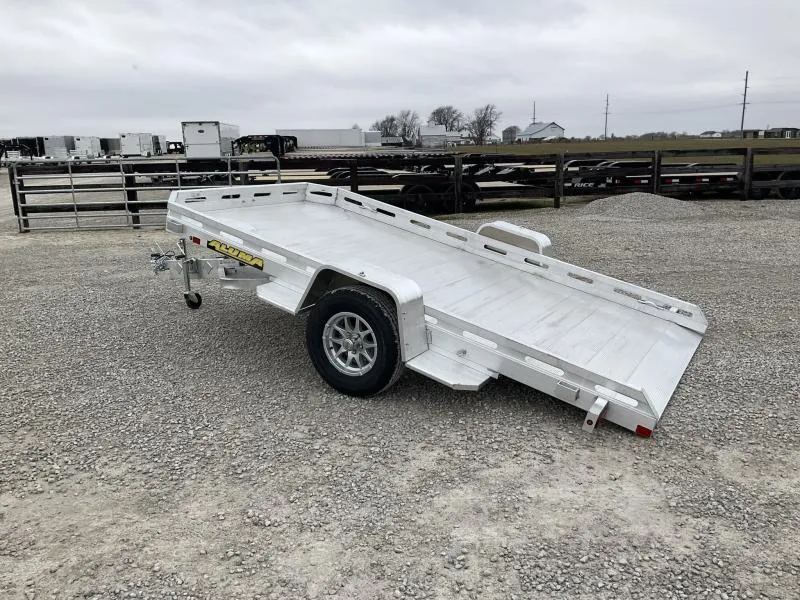 2026 Aluma 7712H-TILT 12' HD Single Axle Aluminum Tilt Trailer