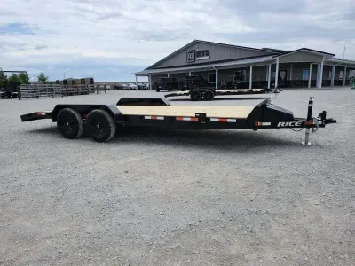 2026 Rice Trailers 9.9k Magnum Car Hauler 82x20' Flatbed HD Car Hauler Trailer w/ Toolbox