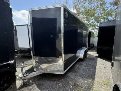 2026 Alcom-Stealth 7x16 Aluminum Cargo / Enclosed Trailer