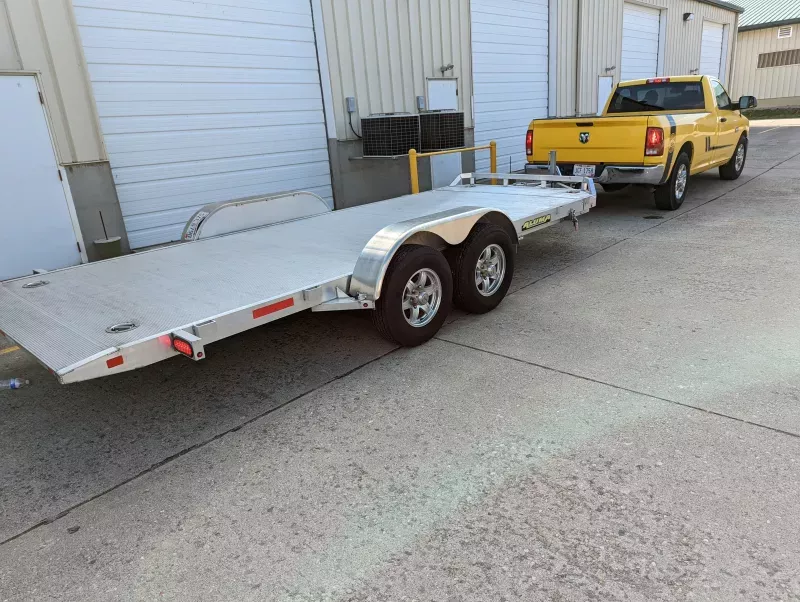 Aluma 8216H Tilt  Aluminum Dual Axle Car Hauler