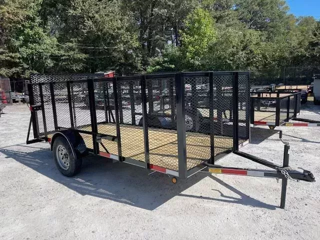6X12 Utility Trailer W/ 4 Foot Mesh Sides  2025 Lonewolf