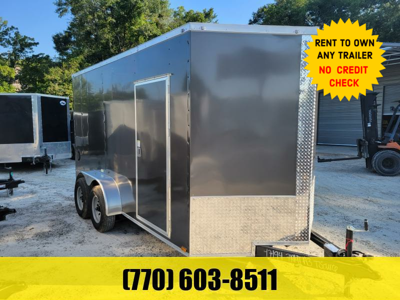 6X12 Enclosed Trailer 6'9" Interior Height W/ Side Door & Ramp 2023 Quality Cargo Quality