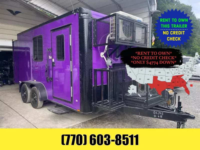 7x14 Pet Grooming Trailer 50" Tub, Propane Tankless Water Heater, High Velocity Dryer, Integrated Vacuum System & More 2025 Freedom